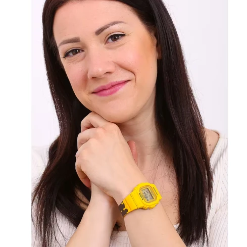 Дамски ръчен часовник с кварцов механизъм - корпус от Полимер - Полимер - цвят Сив Жълт