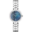 Tissot T094.210.11.121.00 Flamingo - Дамски ръчен часовник с кварцов механизъм - корпус от Стомана - Стоманена верижка - цвят Седеф Сив