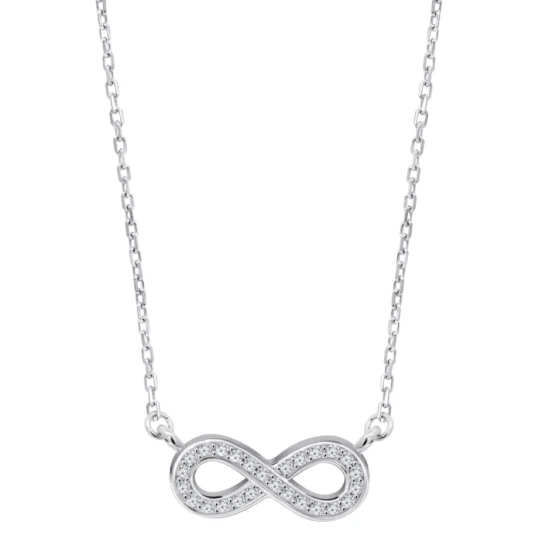 Дамски колие от 925 Сребро - с форма - - Сив