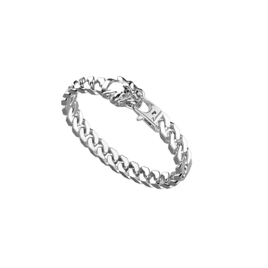 Мъжки гривна от 925 Сребро - с форма Други - - Сив