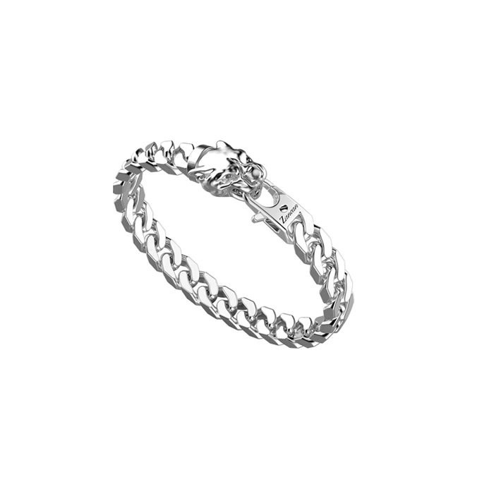 Мъжки гривна от 925 Сребро - с форма Други - - Сив