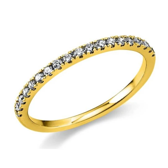 Дамски пръстен от 14K Злато Жълто - с форма - Диаманти