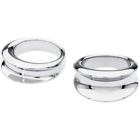 Дамски пръстен от 316l Медицинска стомана - с форма Други - - Стомана / Сив