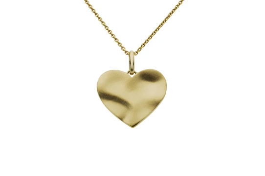 Дамски висулка от 14K Злато Жълто - с форма Сърце