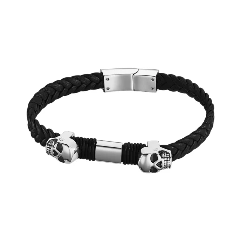 Мъжки гривна от 316l Медицинска стомана - с форма Други - - Сив