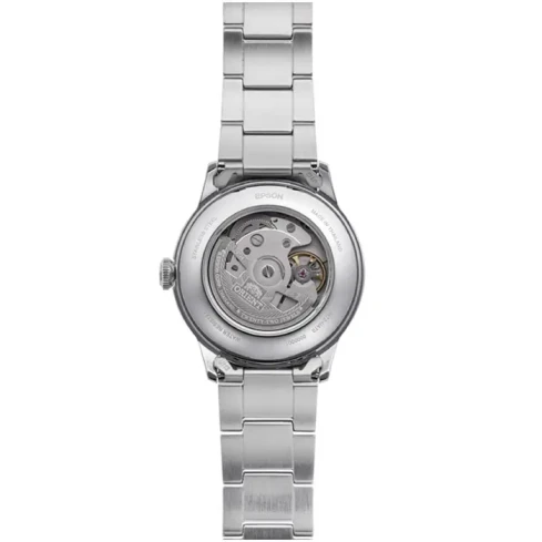 Мъжки ръчен часовник с механичен механизъм - корпус от Стомана - Стоманена верижка - цвят Зелен Сив