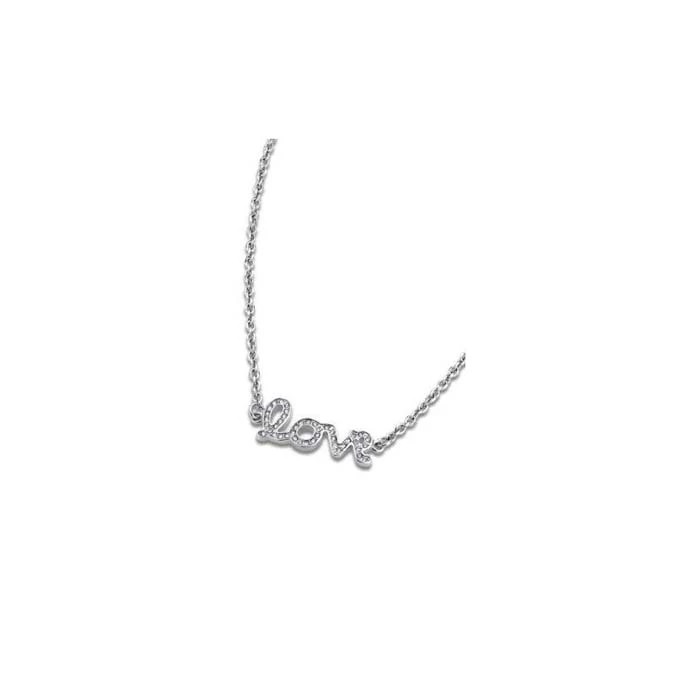 Дамски колие от 316l Медицинска стомана - с форма Други - Цирконий - Сив