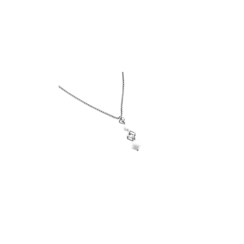 Дамски колие от 316l Медицинска стомана - с форма Геометрия - - Бял