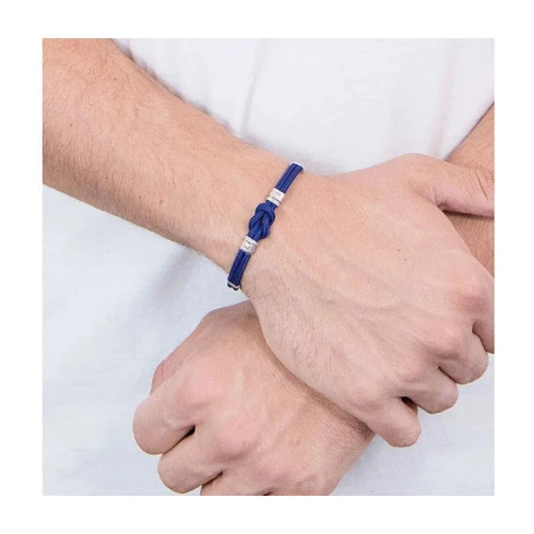 Мъжки гривна от 925 Сребро - с форма Други - - Стомана / Сребро