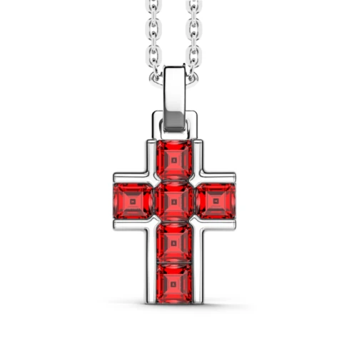 Мъжки колие от 925 Сребро - с форма Кръст