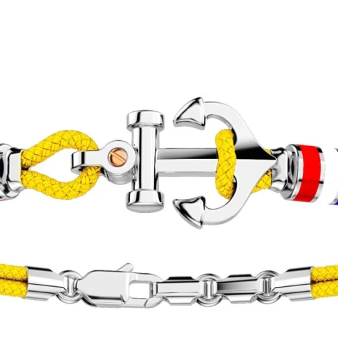 Мъжки гривна от 925 Сребро - с форма