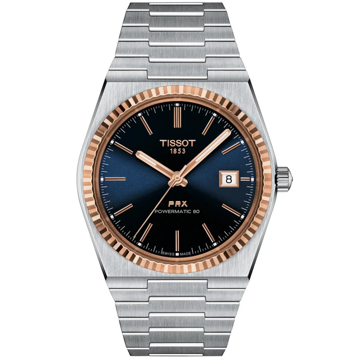 Мъжки ръчен часовник с автоматичен механизъм - корпус от Стомана - Стоманена верижка - цвят Сив Сив