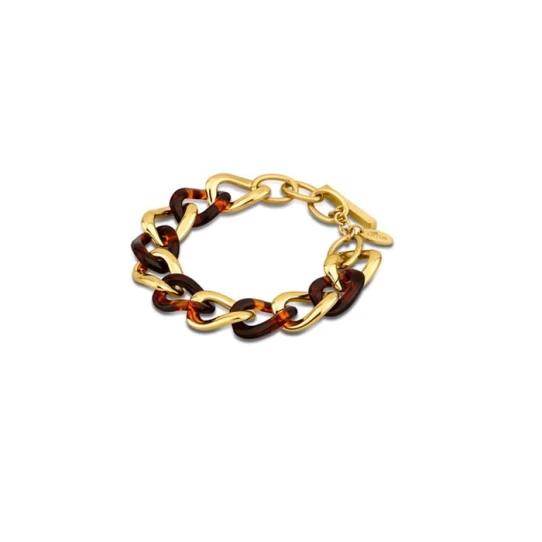 Дамски гривна от 316l Медицинска стомана - с форма Верига - - Златно PVD покритие