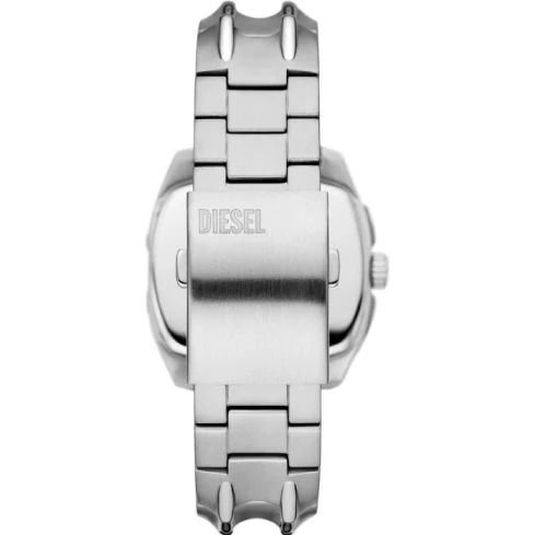 Мъжки ръчен часовник с кварцов механизъм - корпус от Алуминий - Стоманена верижка - цвят Бял