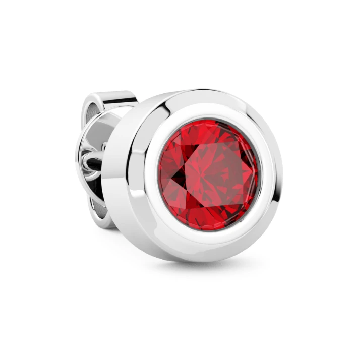 Мъжки обеци от 925 Сребро - с форма - Шпинел