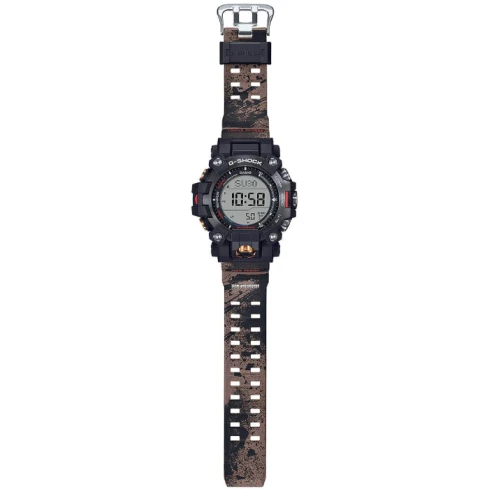 Мъжки ръчен часовник с кварцов механизъм - корпус от Полимер - Полимер - цвят Сив Черен