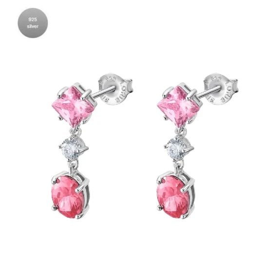 Дамски от 925 Сребро - с форма - - Сив