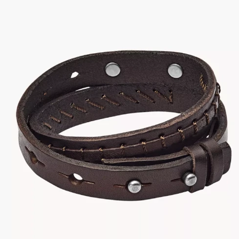 Мъжки гривна от 316l Кожа - с форма