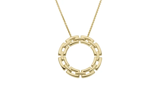 Дамски медальон от 14K Злато Жълто - с форма