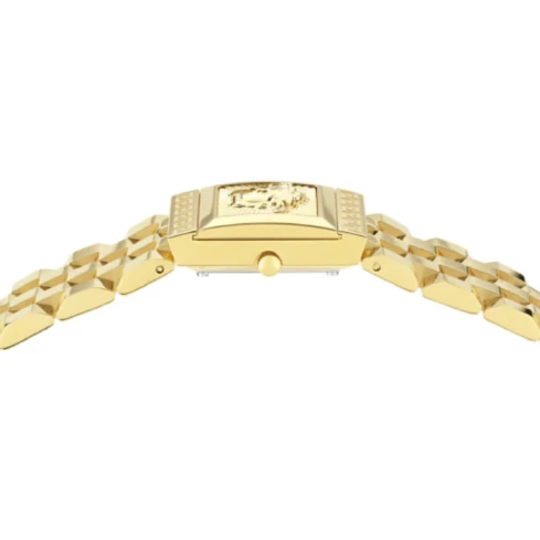 Дамски ръчен часовник с кварцов механизъм - корпус от Стомана - Стоманена верижка - цвят Злато Злато