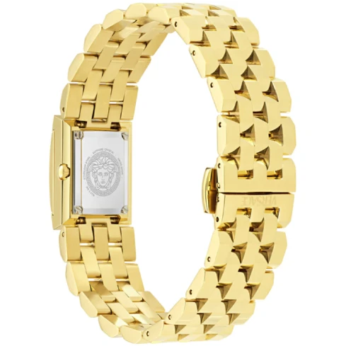 Дамски ръчен часовник с кварцов механизъм - корпус от Стомана - Стоманена верижка - цвят Злато Злато