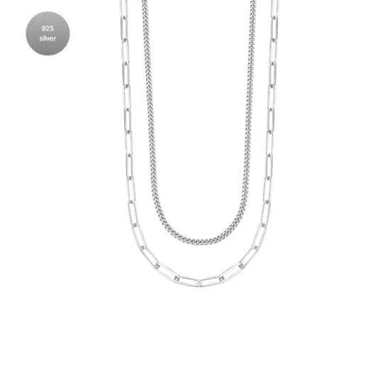 Дамски от 925 Сребро - с форма - - Сив