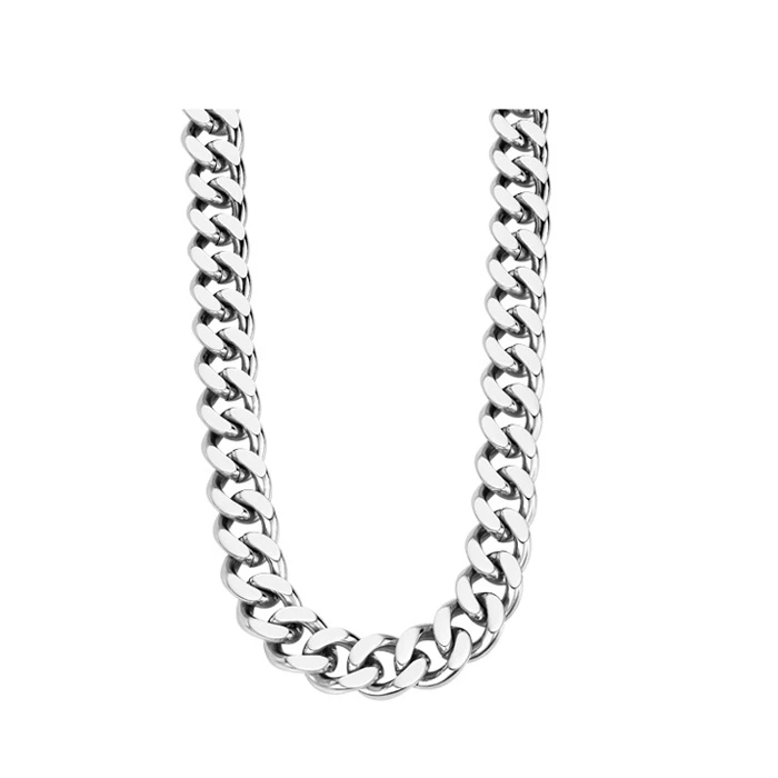 Мъжки гердан от 316l Медицинска стомана - с форма - - Полиран завършек