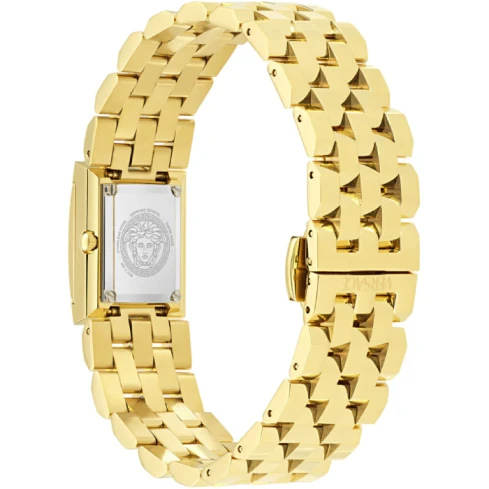 Дамски ръчен часовник с кварцов механизъм - корпус от Стомана - Стоманена верижка - цвят Черен Злато