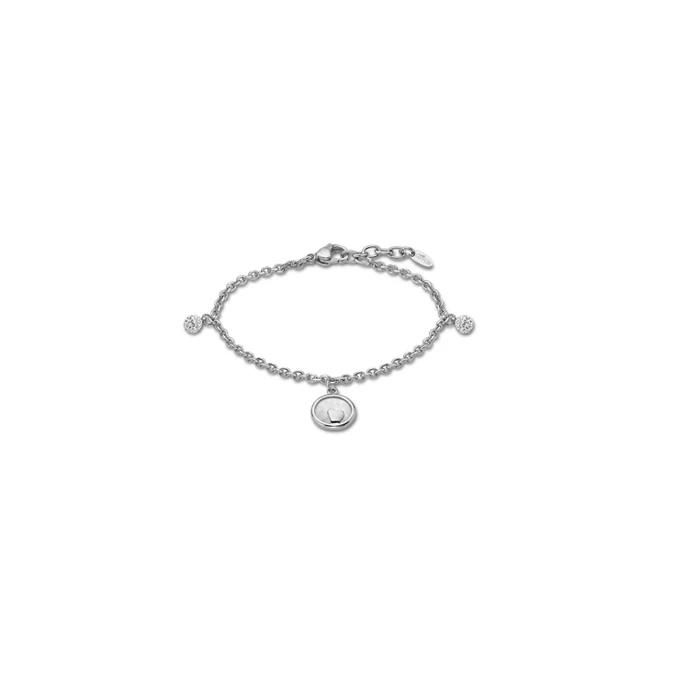 Дамски гривна от 316l Медицинска стомана - с форма Други - Цирконий - Седеф