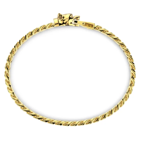 Мъжки гривна от 316l Сребро - с форма