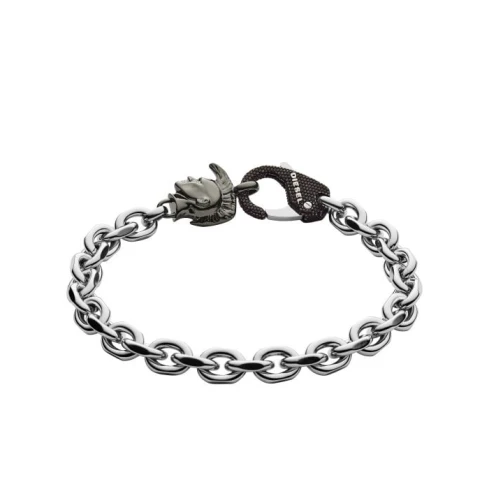 Мъжки гривна от 316l Медицинска стомана - с форма - - Сив