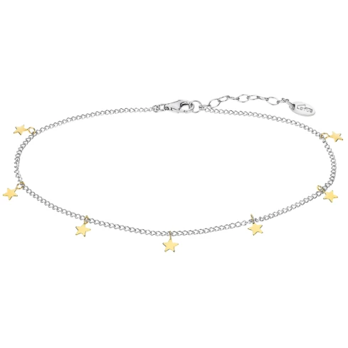 Дамски гривна от 925 Сребро - с форма Звезда - - Златно PVD покритие