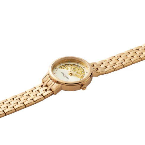 Дамски ръчен часовник с кварцов механизъм - корпус от Стомана - Стоманена верижка - цвят Бял