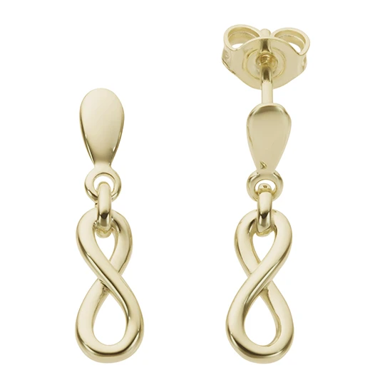 Дамски обеци от 14K Злато Жълто - с форма