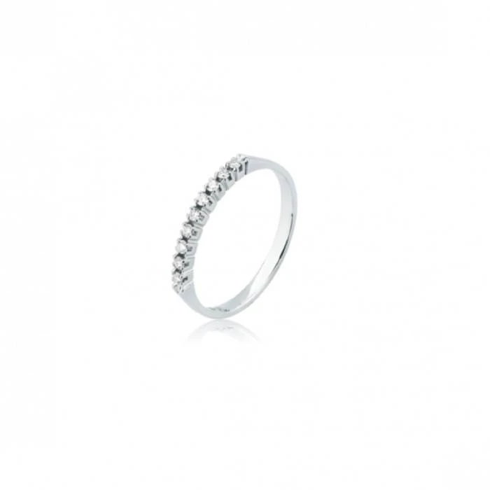 Дамски пръстен от 18K Злато Бяло - с форма - Диаманти