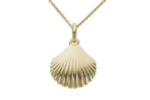 Дамски медальон от 14K Злато Жълто - с форма Мида