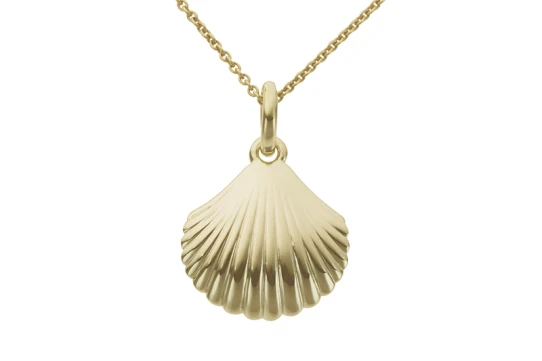 Дамски медальон от 14K Злато Жълто - с форма Мида