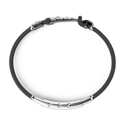 Мъжки гривна от 925 Сребро - с форма Други - - Черно покритие