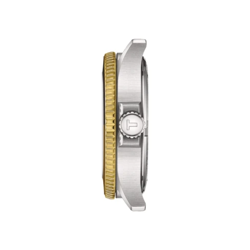 Мъжки ръчен часовник с кварцов механизъм - корпус от Стомана - Стоманена верижка - цвят Черен Злато