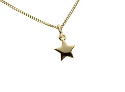 Дамски медальон от 14K Злато Жълто - с форма Звезда
