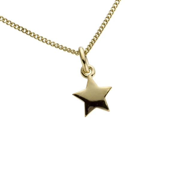 Дамски медальон от 14K Злато Жълто - с форма Звезда