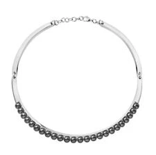 Дамски колие от 316l Медицинска стомана - с форма Други - - Стомана / Сив