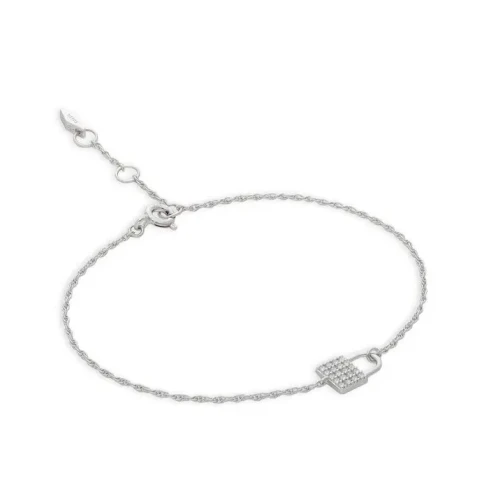 Дамски гривна от 925 Сребро - с форма Катинар - Цирконий