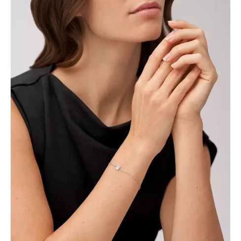 Дамски гривна от 925 Сребро - с форма Катинар - Цирконий