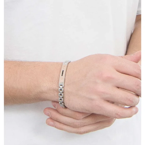 Мъжки гривна от 316l Медицинска стомана - с форма - - Розово злато