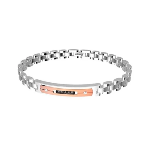 Мъжки гривна от 316l Медицинска стомана - с форма - - Розово злато