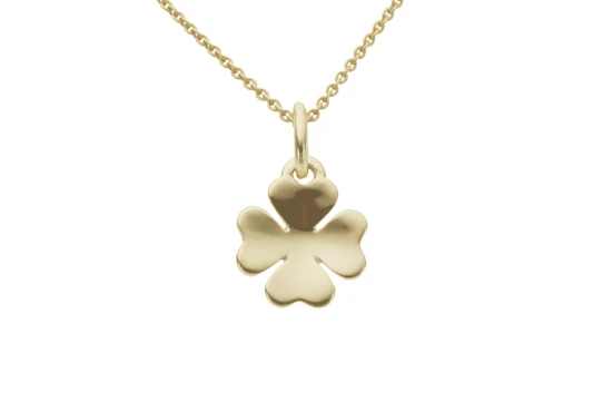 Дамски висулка от 14K Злато Розово - с форма Сърце - Цирконий