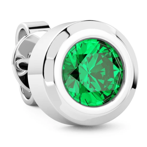 Мъжки обеци от 925 Сребро - с форма - Шпинел