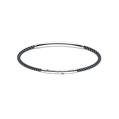 Мъжки гривна от 925 Сребро - с форма Други - - Черен