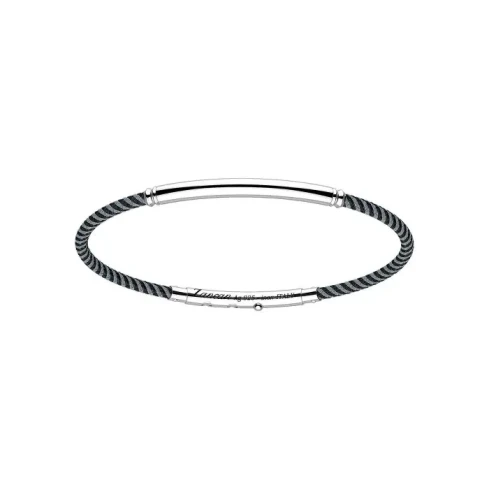 Мъжки гривна от 925 Сребро - с форма Други - - Черен